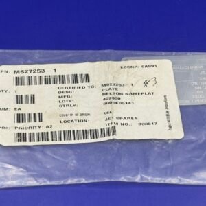 PLATE ID MS27253-1